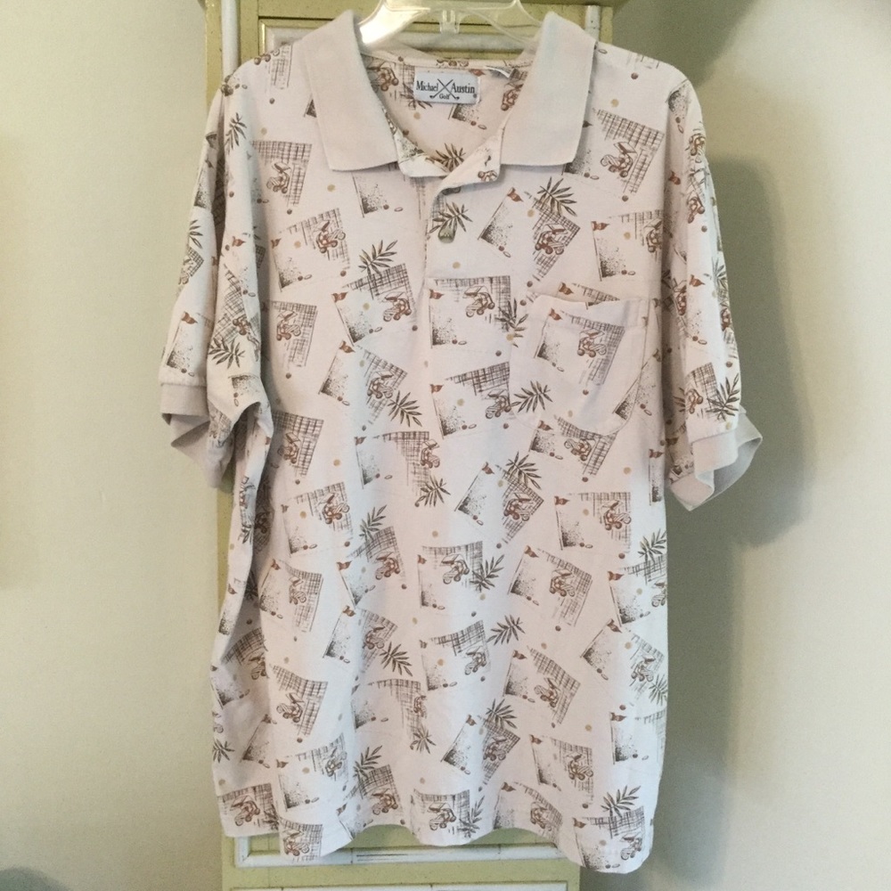 Polo/golf men’s extra large short sleeve tan brown